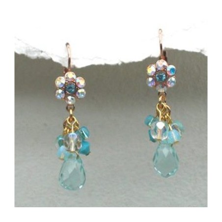 עגילי אקווה נוצצים מאת אדיטה | עגילים של Edita Jewelry